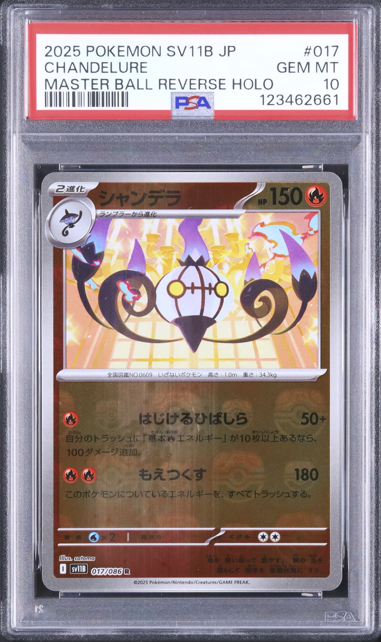 2025 シャンデラ PSA 10 マスターボール - カルドバ