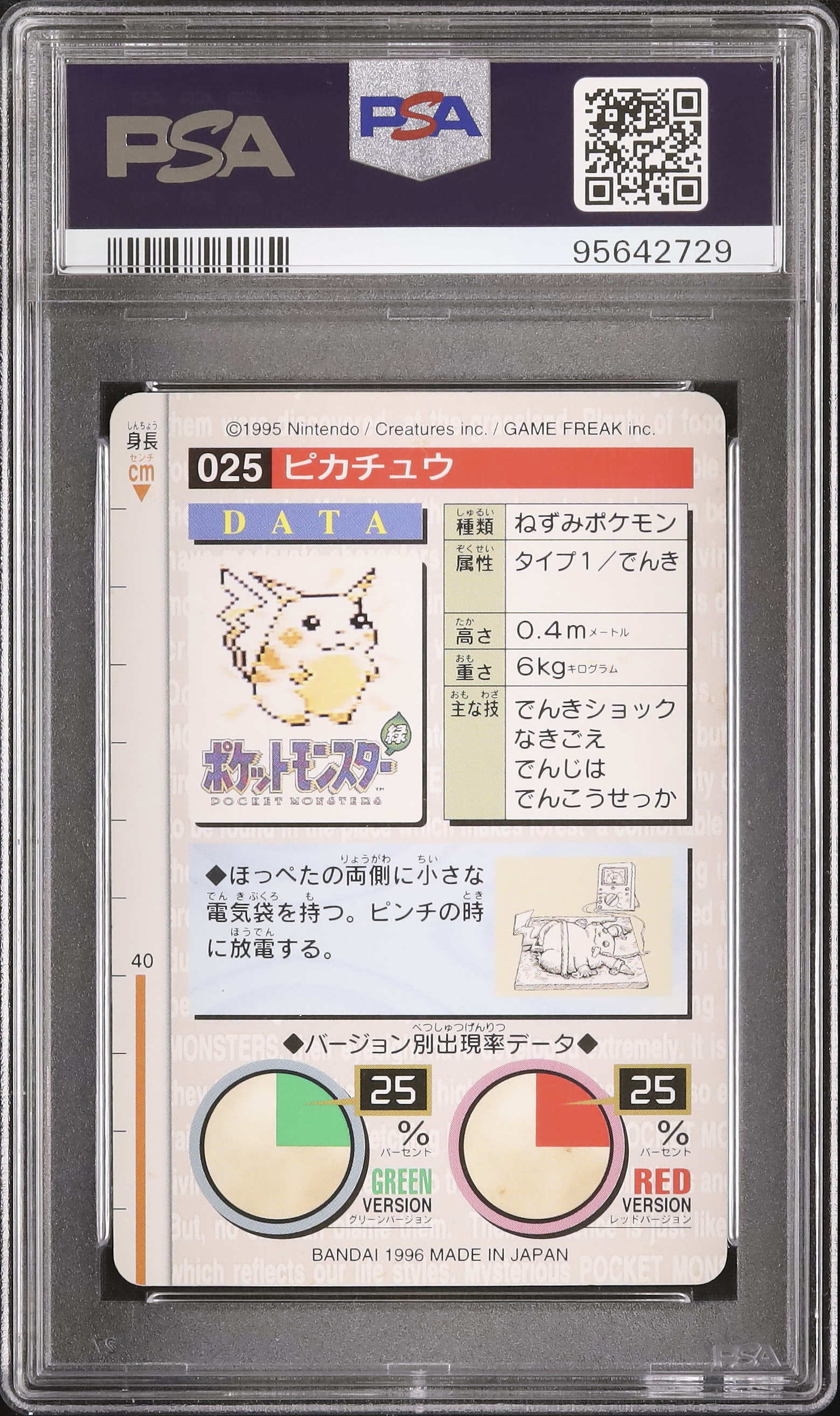 レッドのピカチュウ PSA7 レッドのピカチュウ PSA9 - メルカリ