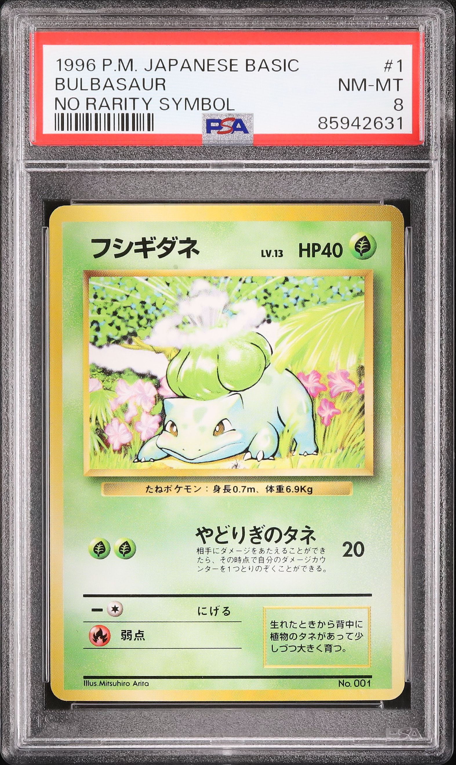 1996 フシギダネ PSA 8 ノーレアリティ - カルドバ