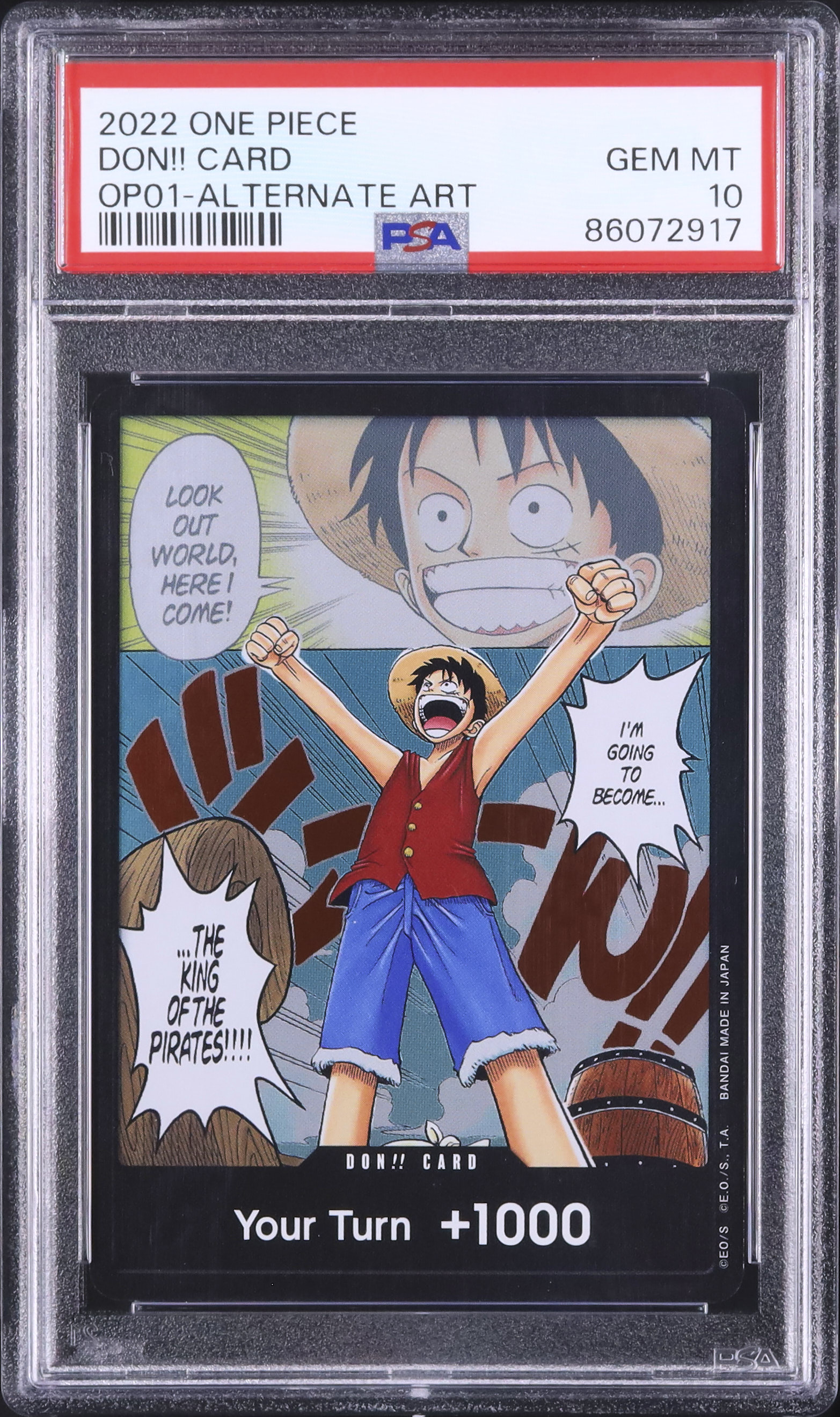 PSA10 ドン! ルフィ ロマンスドーン Luffy Romance Dawn ドン!!カード
