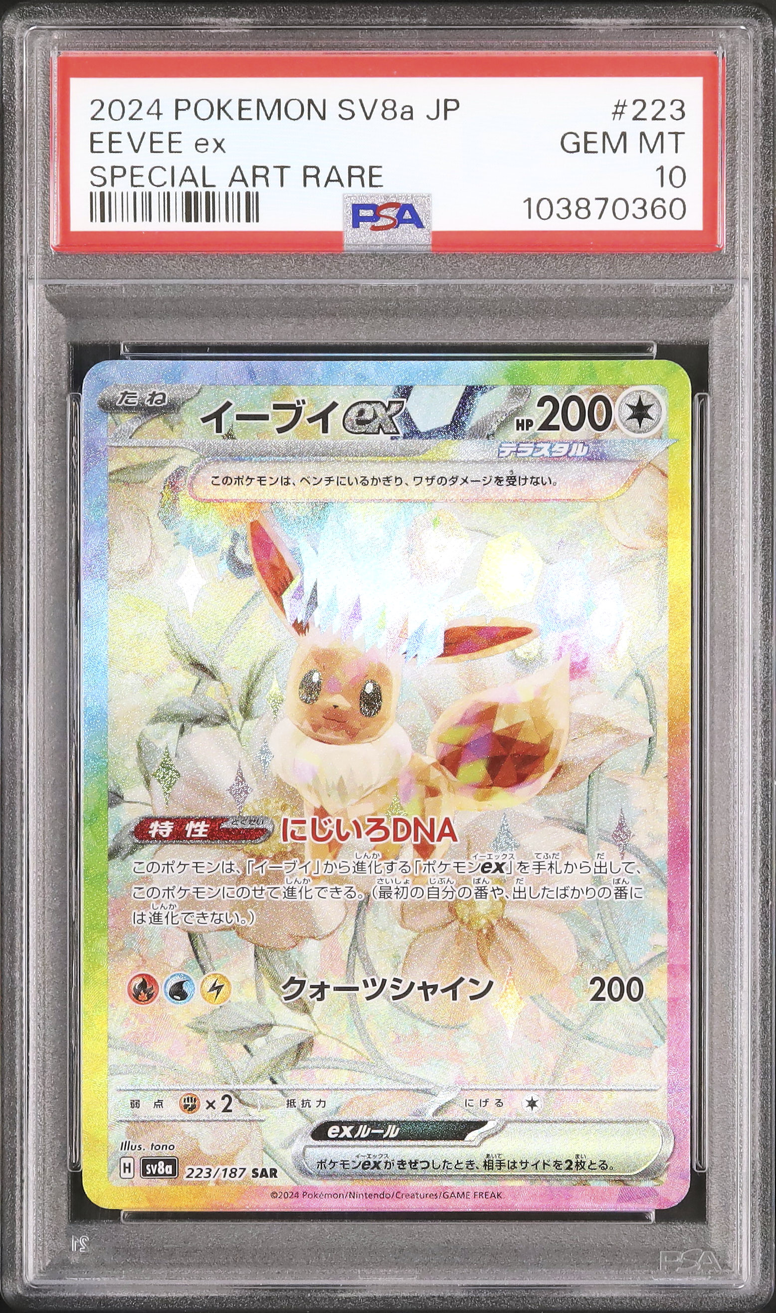 2024 Eevee ex PSA 10 - Cardova Japan