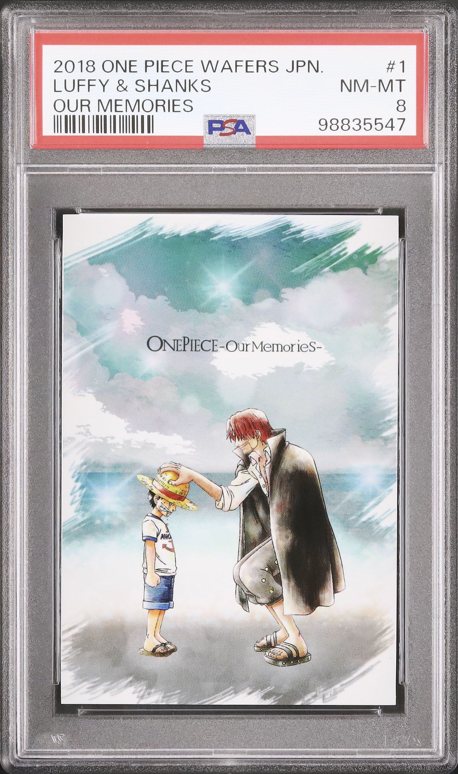 2018 モンキー・D・ルフィ&シャンクス PSA 8 - カルドバ