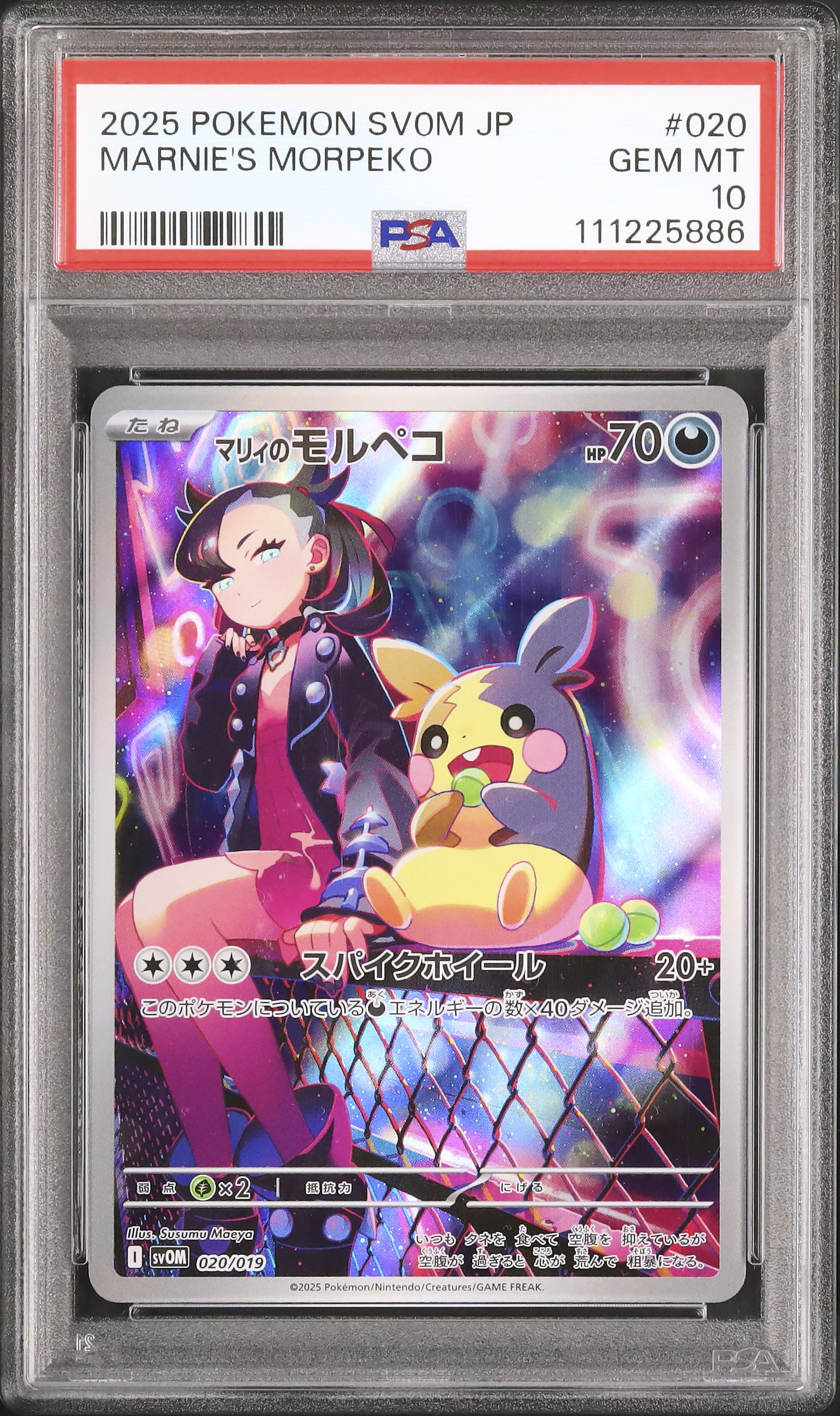 国産品 PSA マリィのモルペコ 2025 10 カルドバ - AR仕様 ポケモンカードゲーム