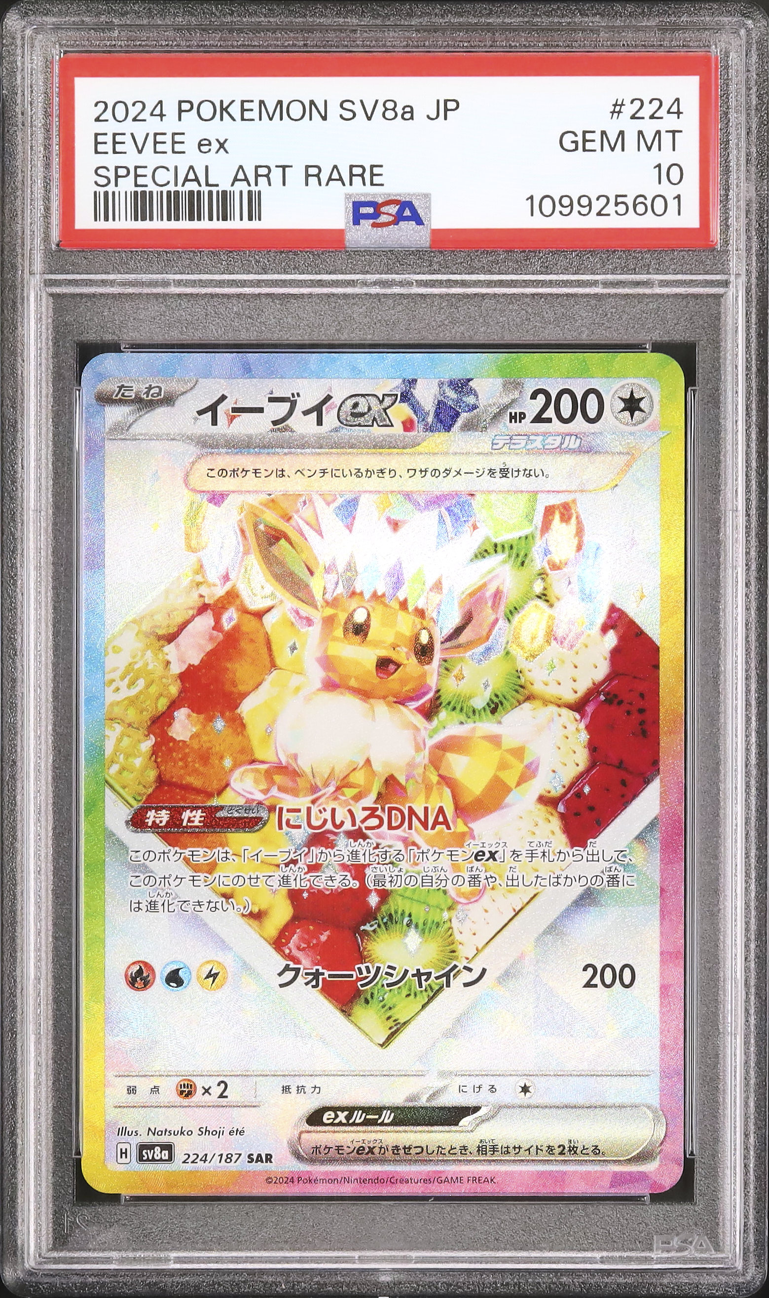 【PSA10】2024 POKEMON SV8a JP イーブイex 2024 イーブイex PSA 10 - カルドバ