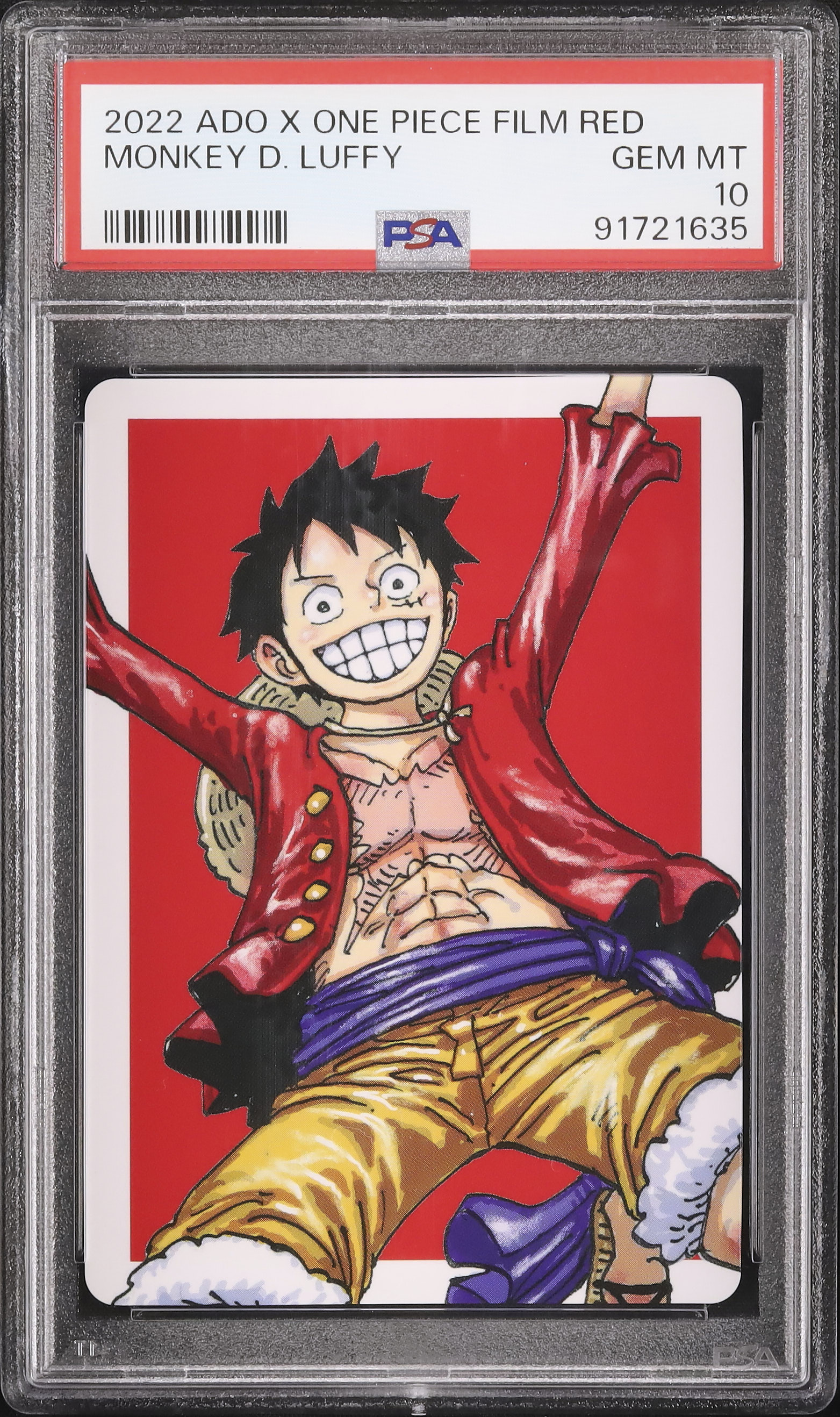 2022 ADO X ONE PIECE FILM RED PSA10