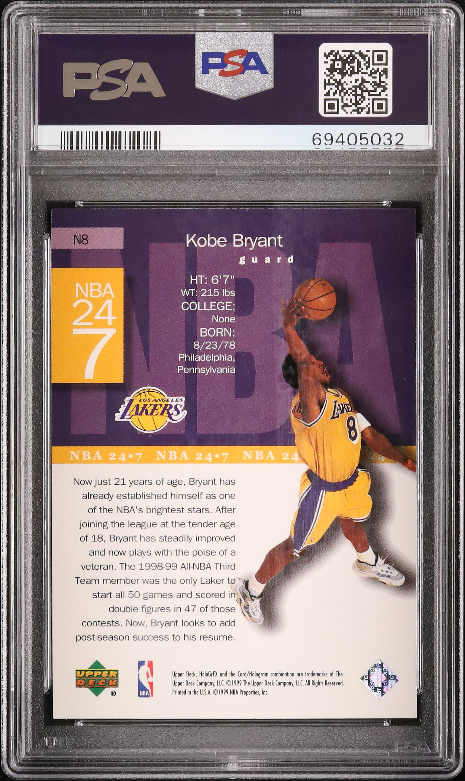 1999 Kobe Bryant PSA 10 - Cardova Japan