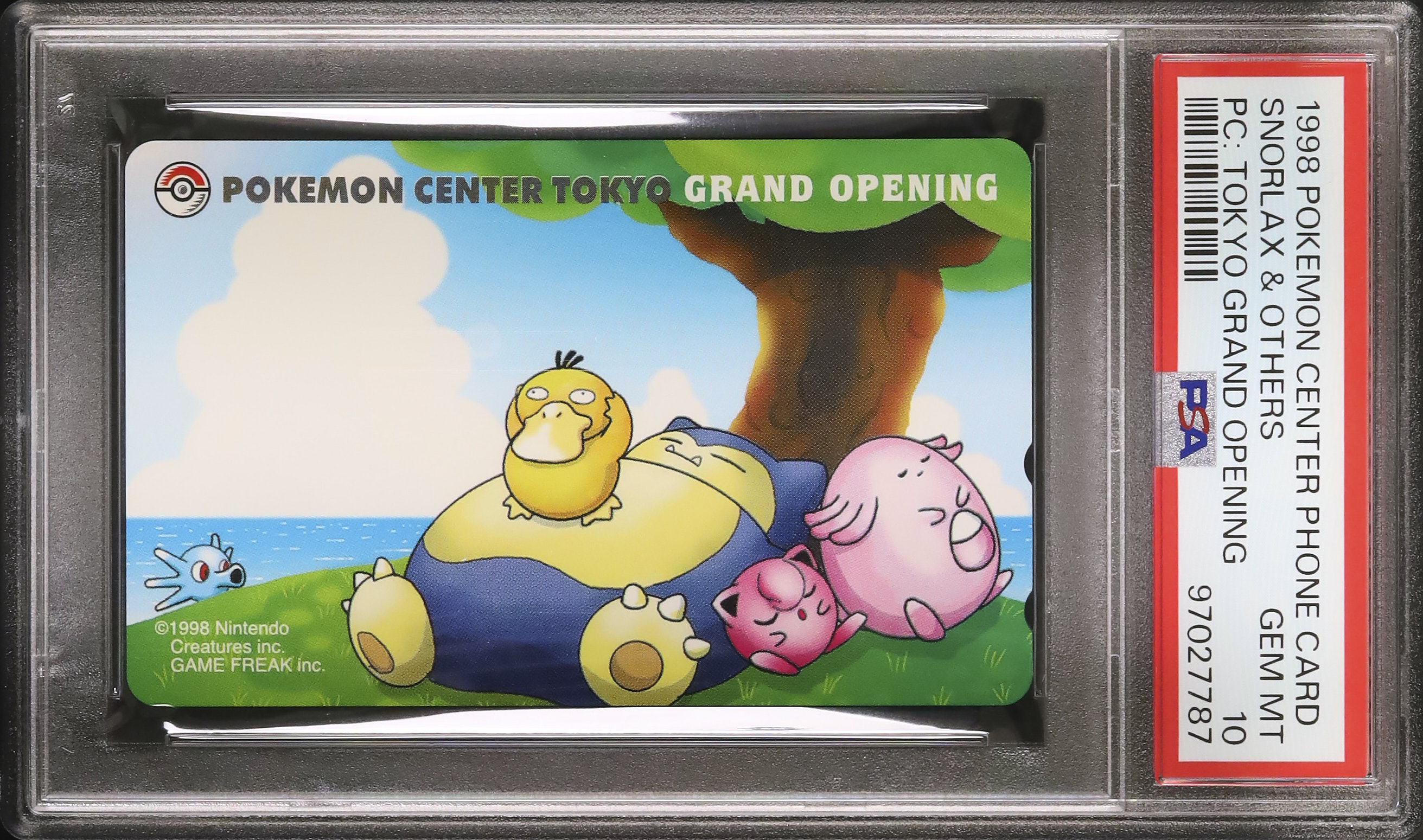 1998 Snorlax/Psyduck/Jigglypuff/Chansey/Horsea PSA 10 - カルドバ