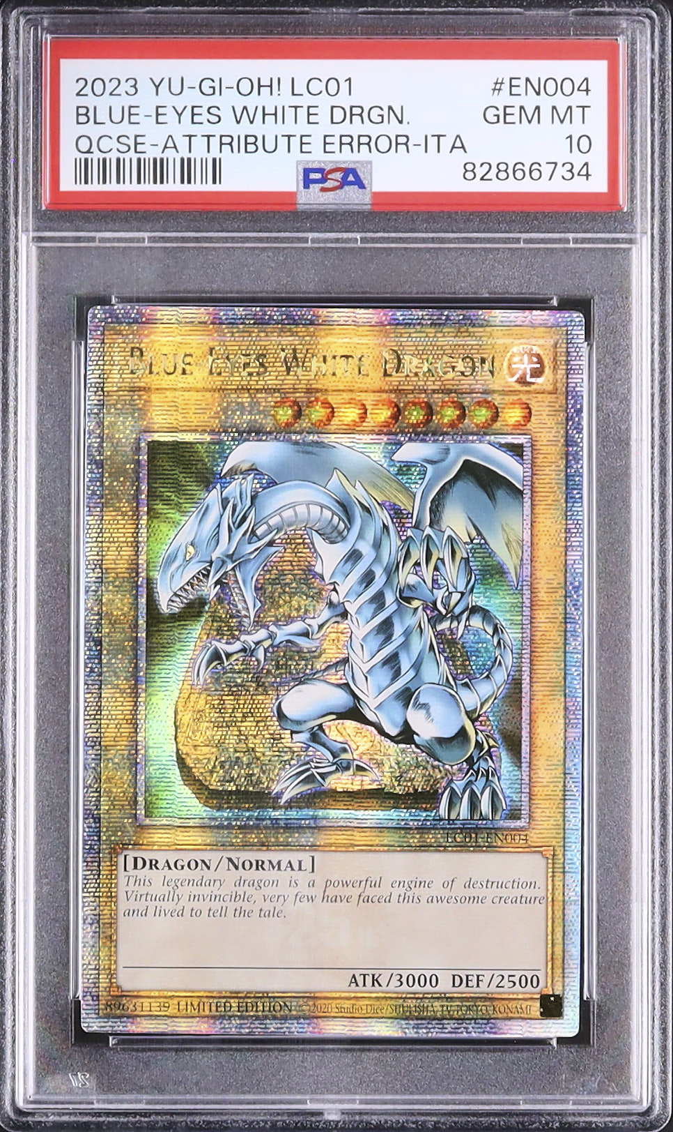 2023 青眼の白龍 PSA 10 エラー(イタリア語属性) - カルドバ