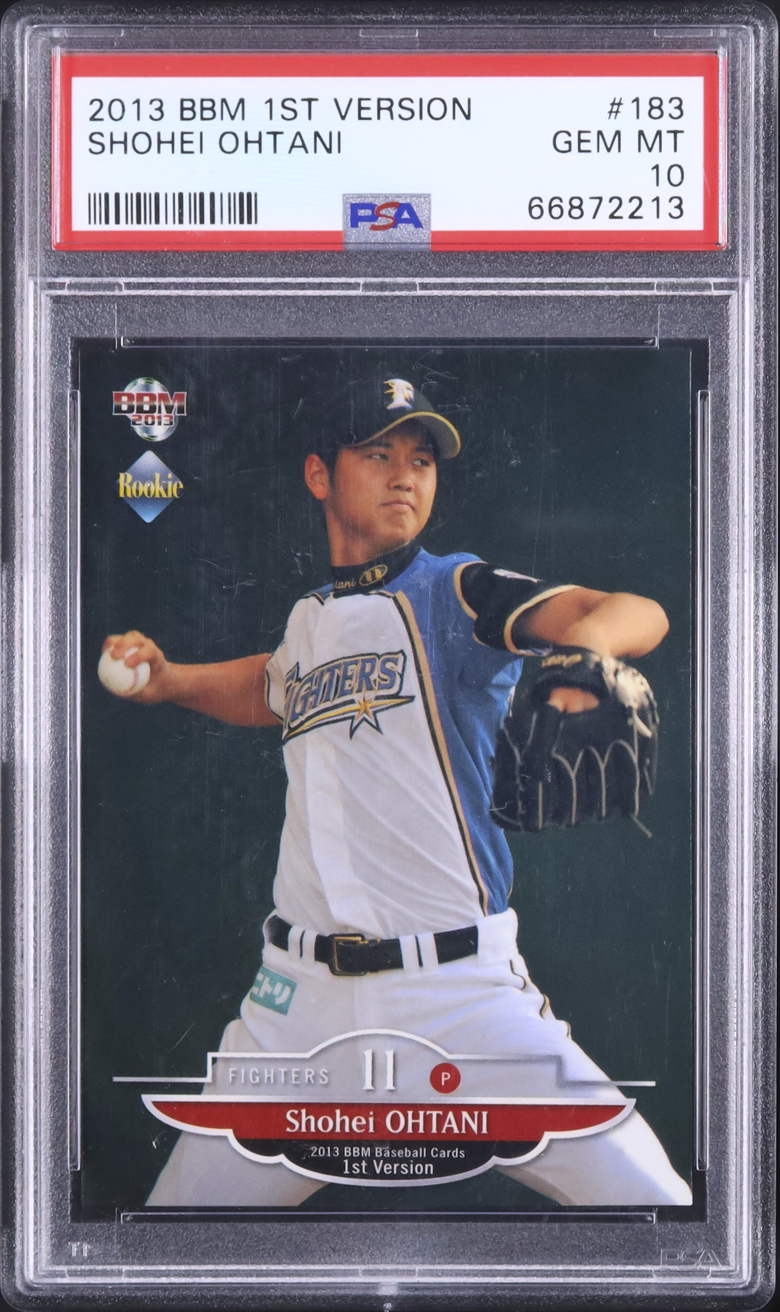 【PSA MlNT9】2013大谷翔平　ルーキーカード　lCONS限定　RC BBMカード特別連載①・大谷翔平パーソナルコンプリート 2013年編