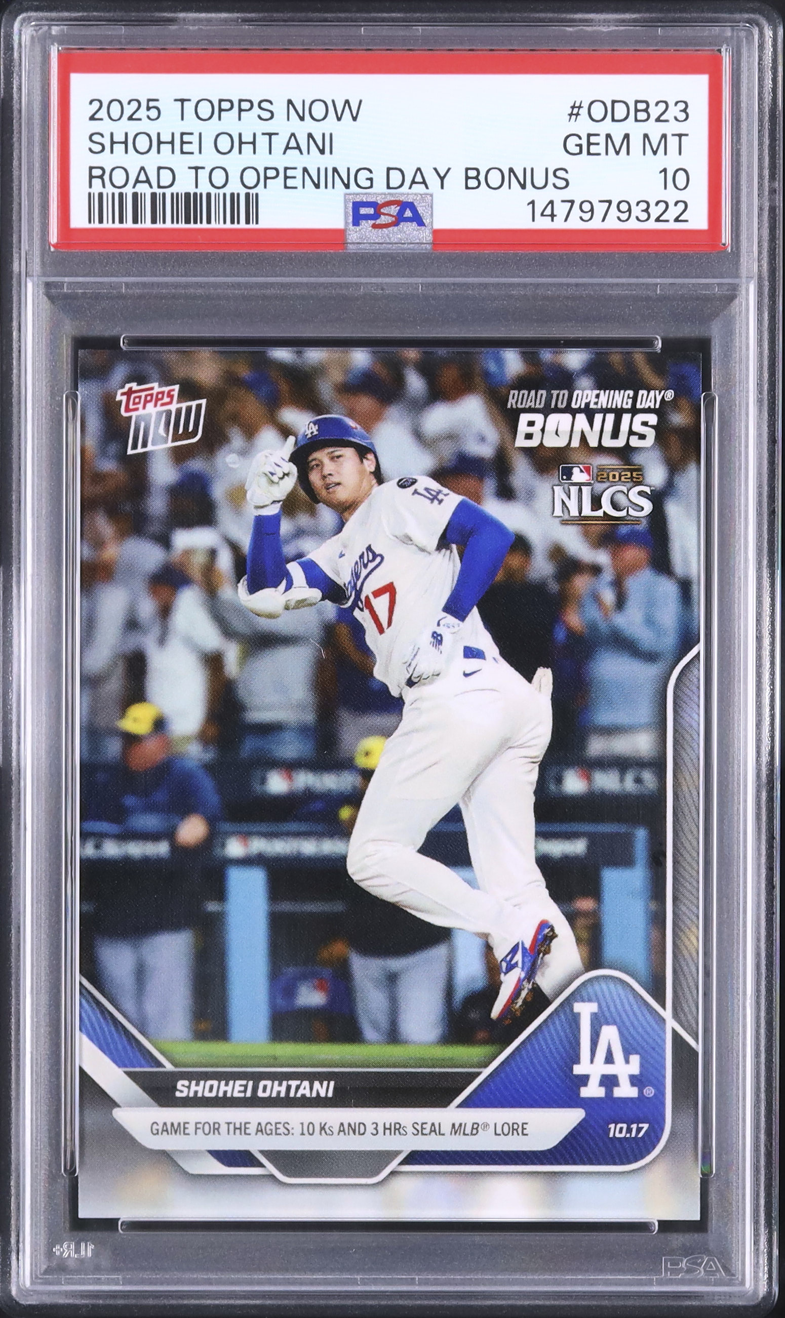 大谷翔平カード10 2025 大谷翔平 PSA 10 - カルドバ