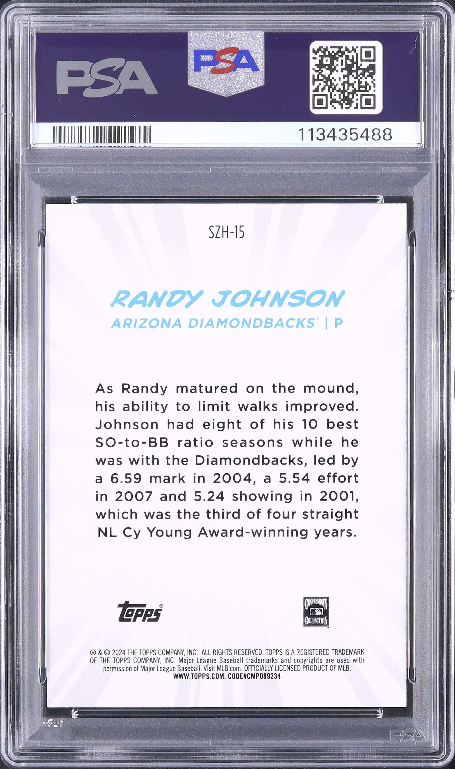 RandyJohnson Strike ZoneHeroes オートグラフカード 【公式通販】
