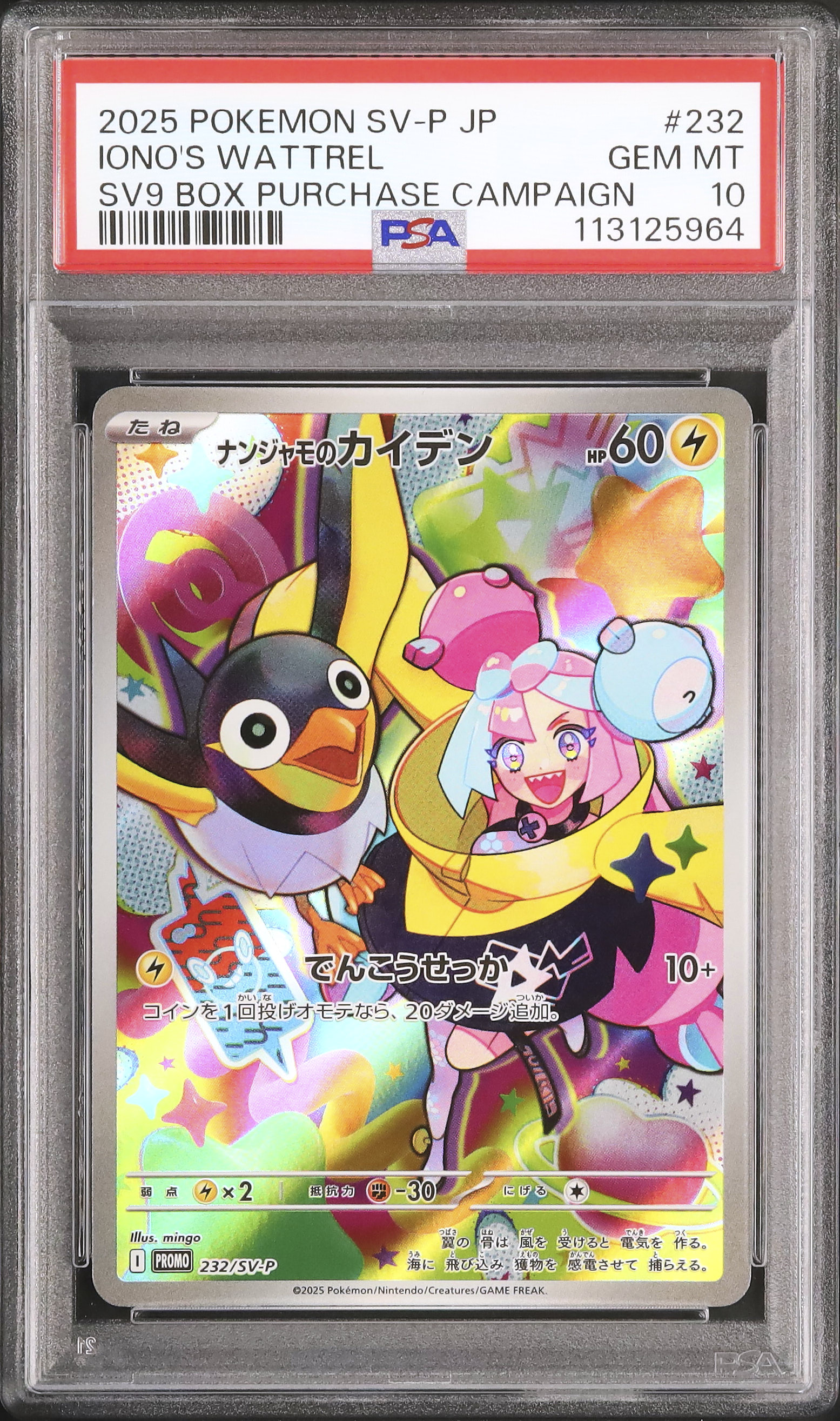 ナンジャモSR ナンジャモのカイデンAR ピカチュウプロモ　クレセリアAR ナンジャモSR ナンジャモのカイデンAR ピカチュウプロモ