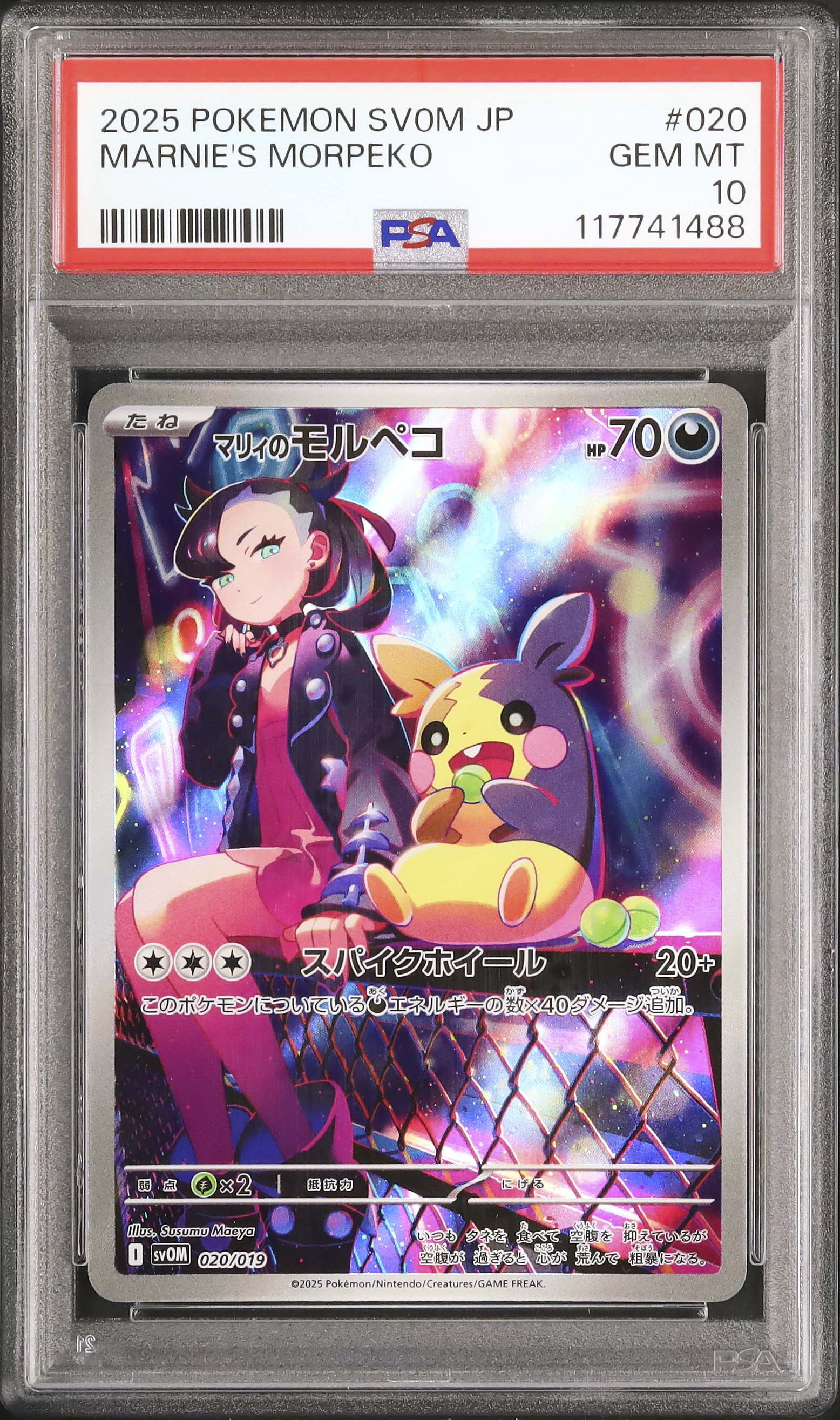 マリィ ＆　ミモザ　PSA 2025 Marnie's Morpeko PSA 10 AR - カルドバ