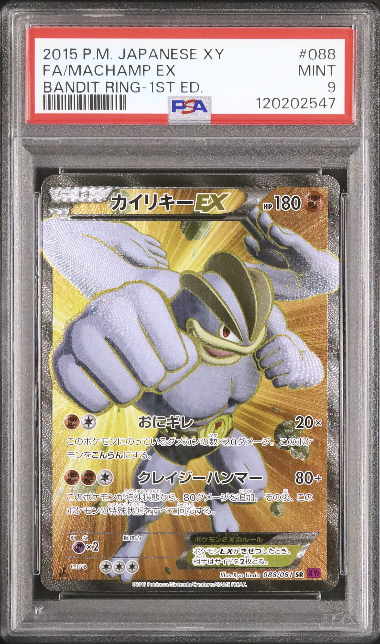 ポケモンカード　カイリキー　eカード　psa9 2015 カイリキーEX PSA 9 1st エディション - カルドバ