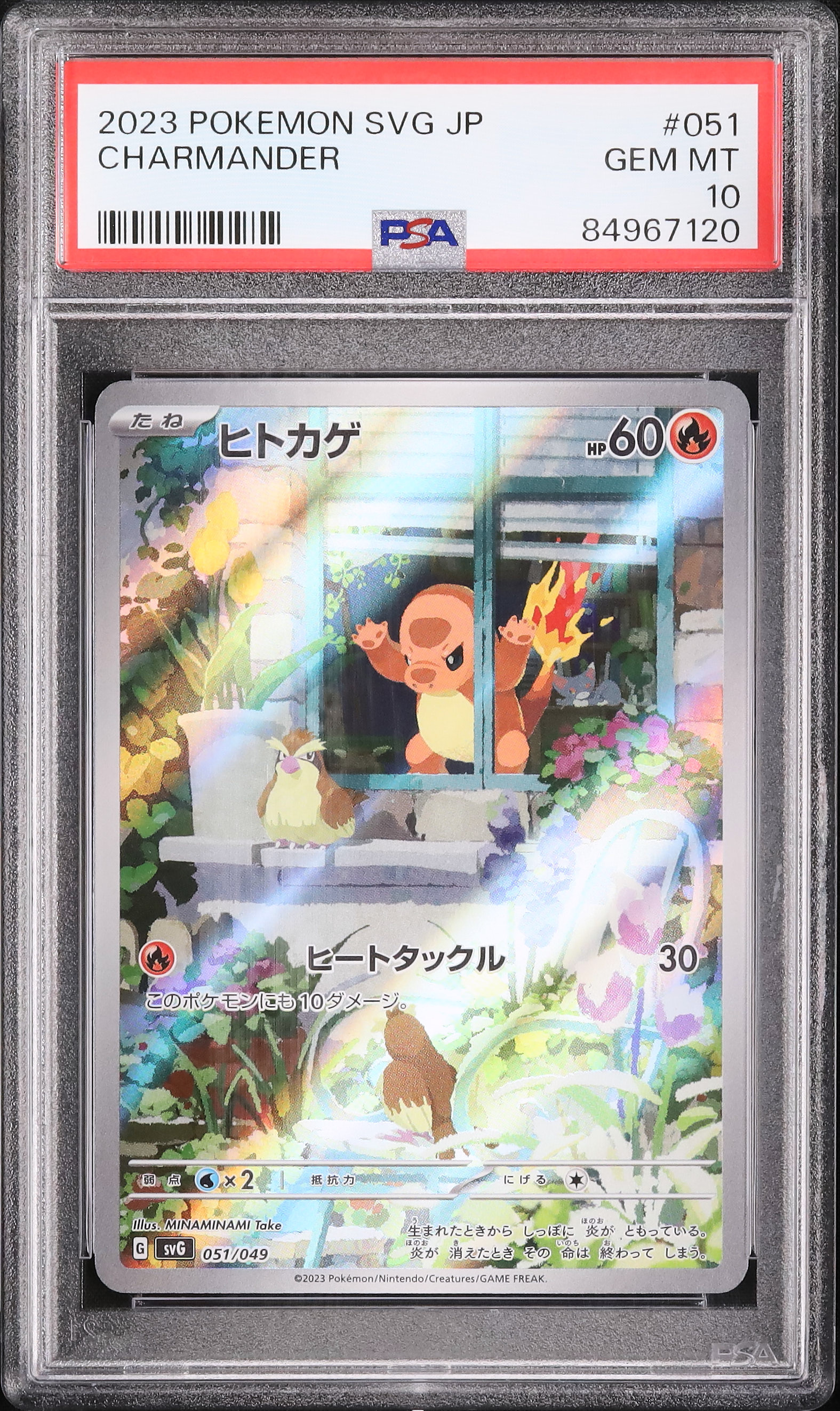2023 ヒトカゲ ART RARE PSA10 2023 ヒトカゲ PSA 10 - カルドバ