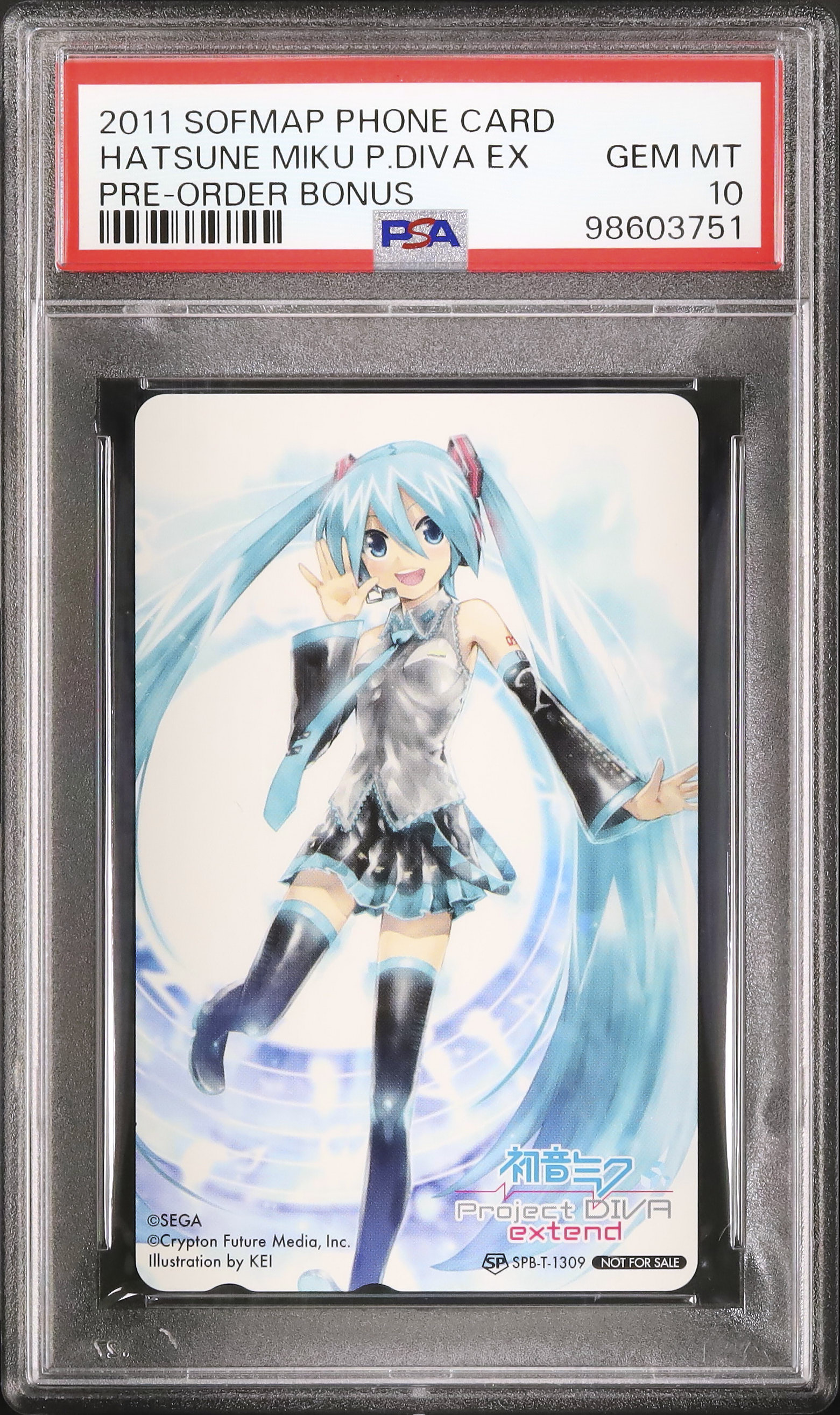 2011 Hatsune Miku Project Diva extend PSA 10 - Cardova Japan