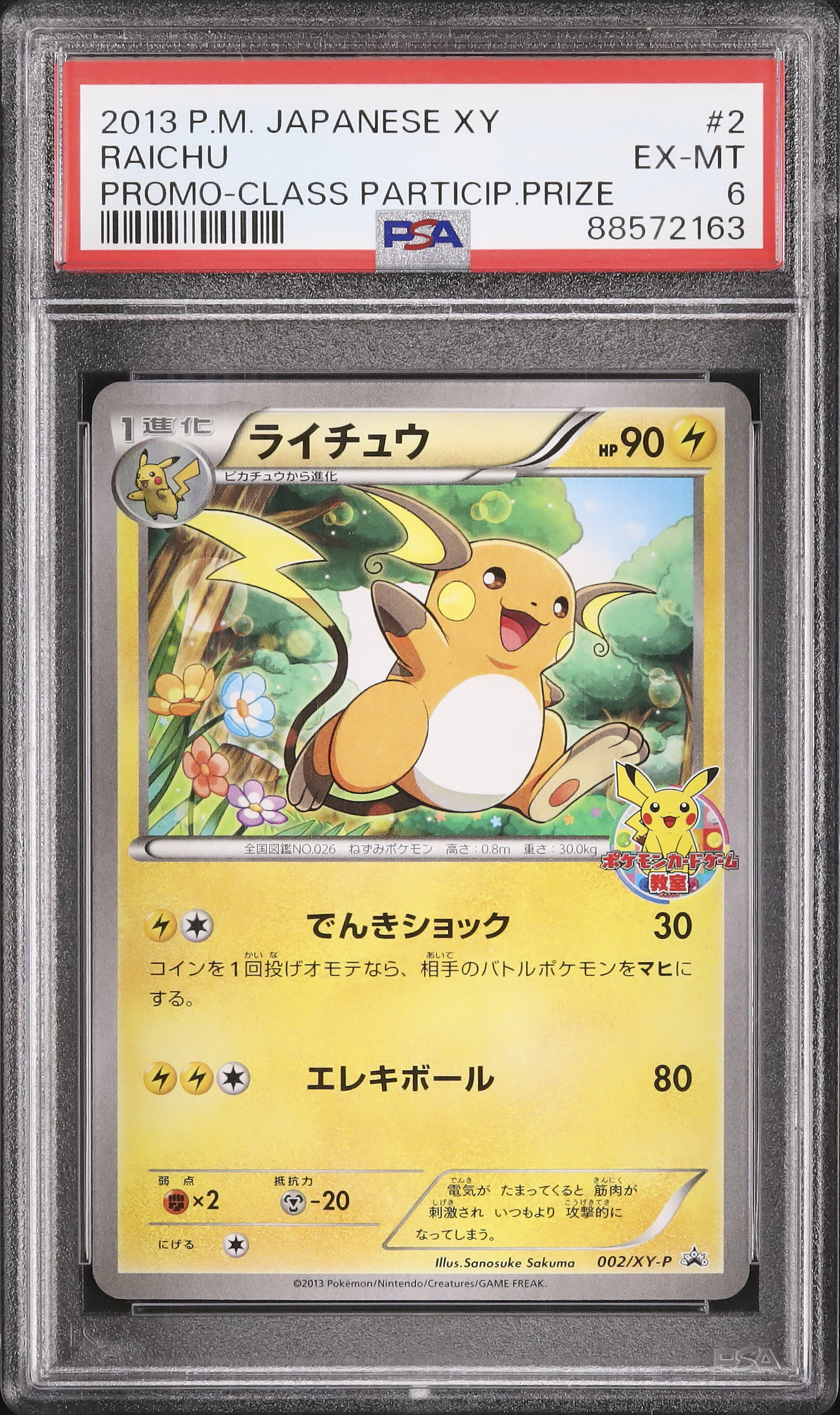 2013 ライチュウ PSA 6 - カルドバ