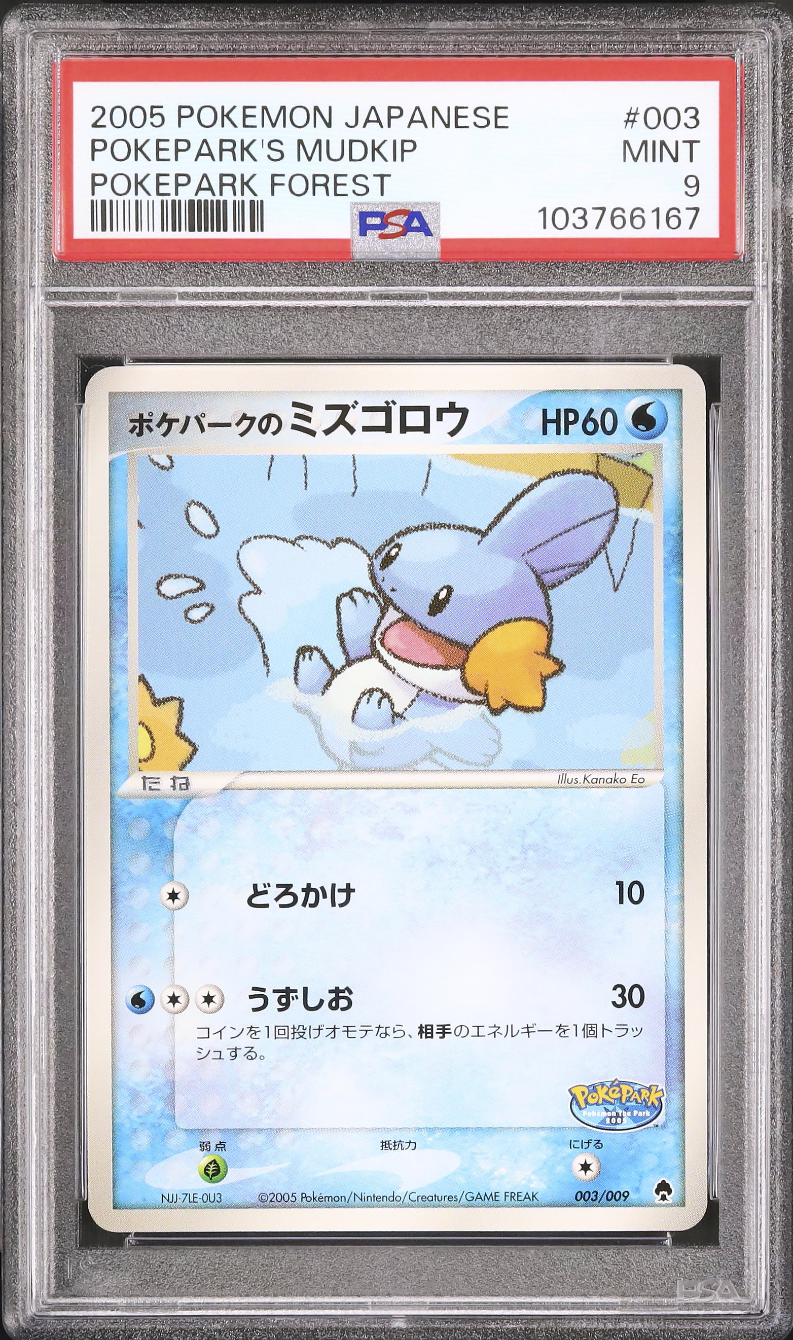 2005 ポケパークのミズゴロウ PSA 9 