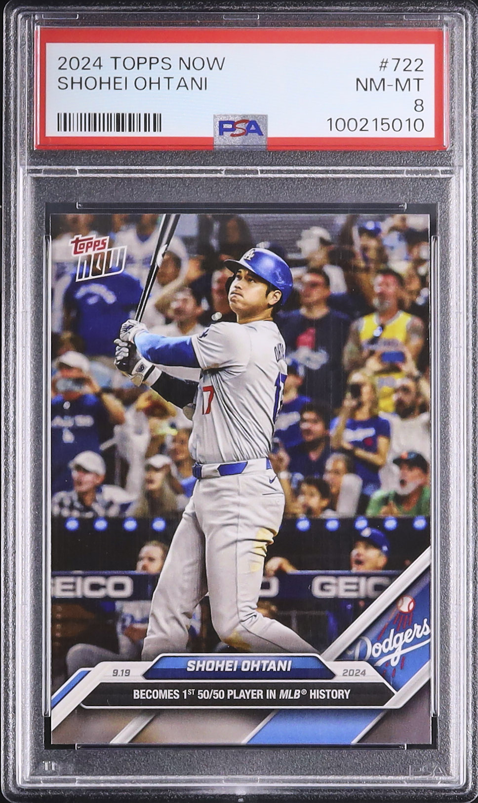 2024 大谷翔平 PSA 8 - カルドバ