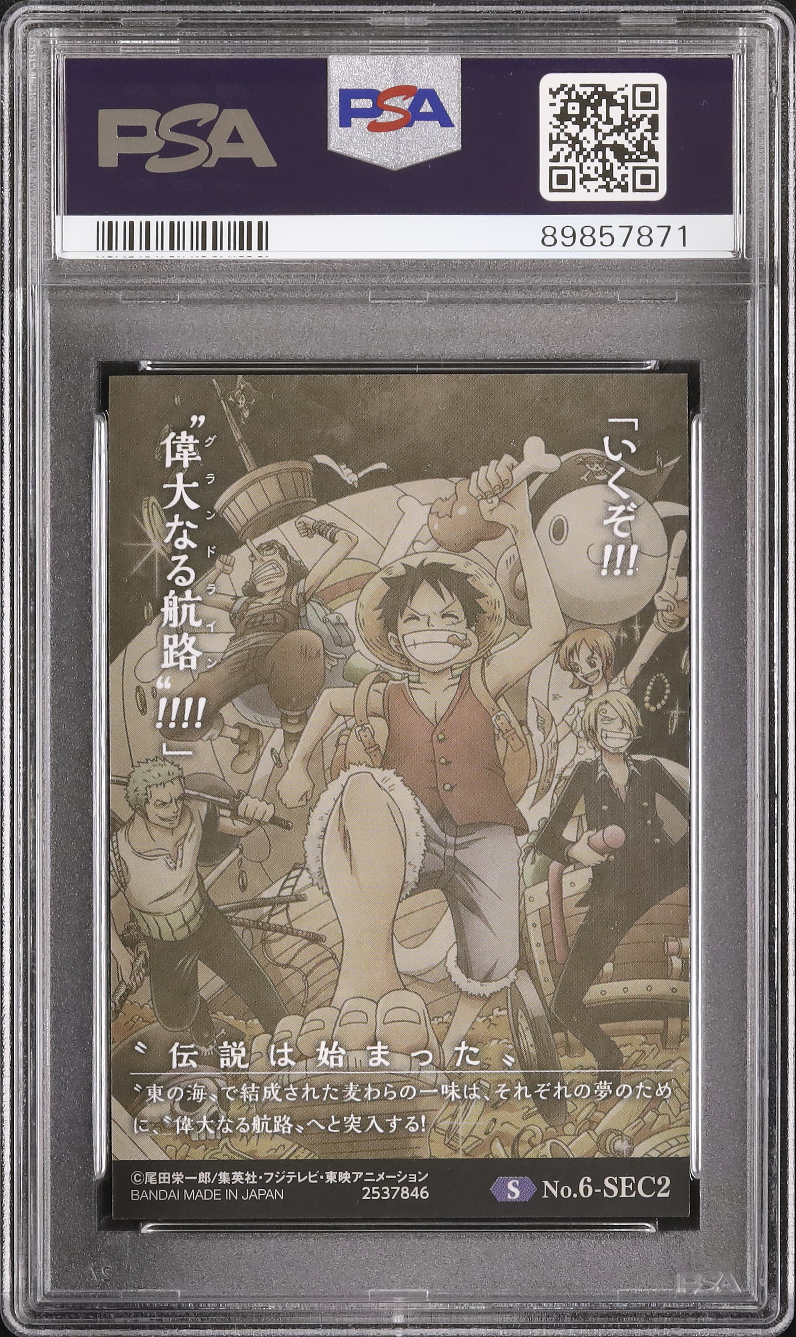 麦わらの一味 STRAW HAT CLEW 【PSA9 & PSA10連番】 麦わらの一味