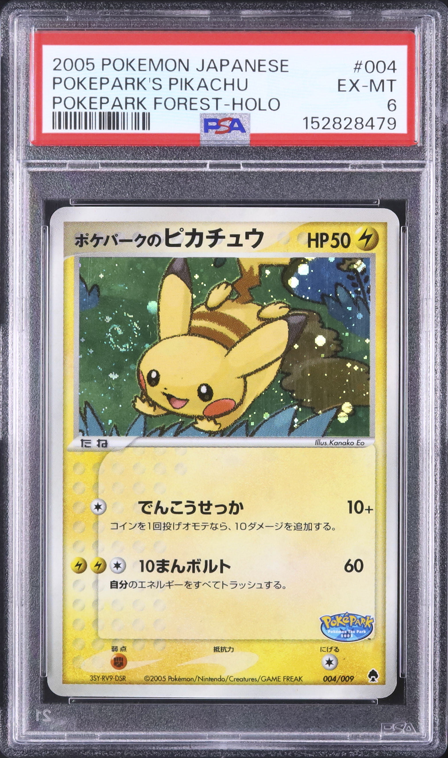 2005 ポケパークのピカチュウ PSA 6 ホロ - カルドバ