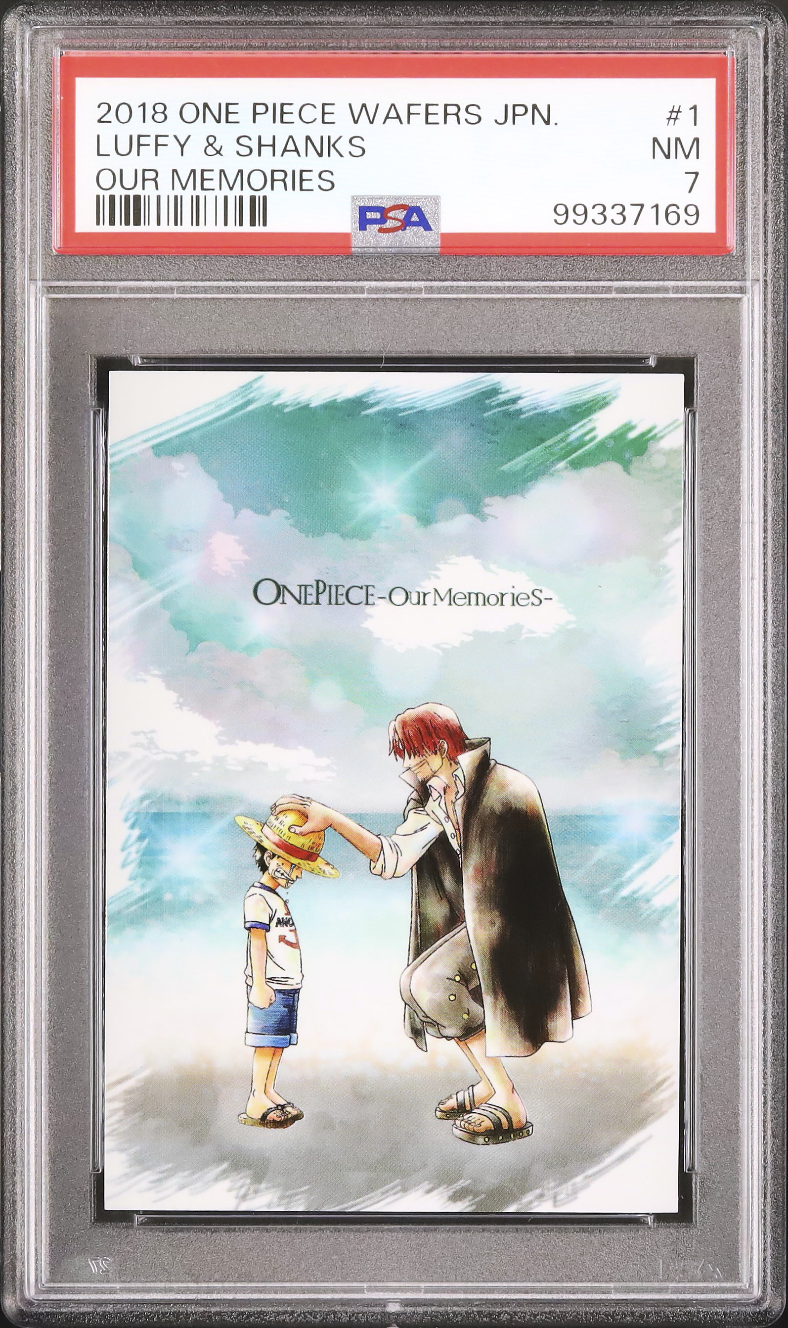 ONE PIECE ウエハース our memories ルフィ＆シャンクス