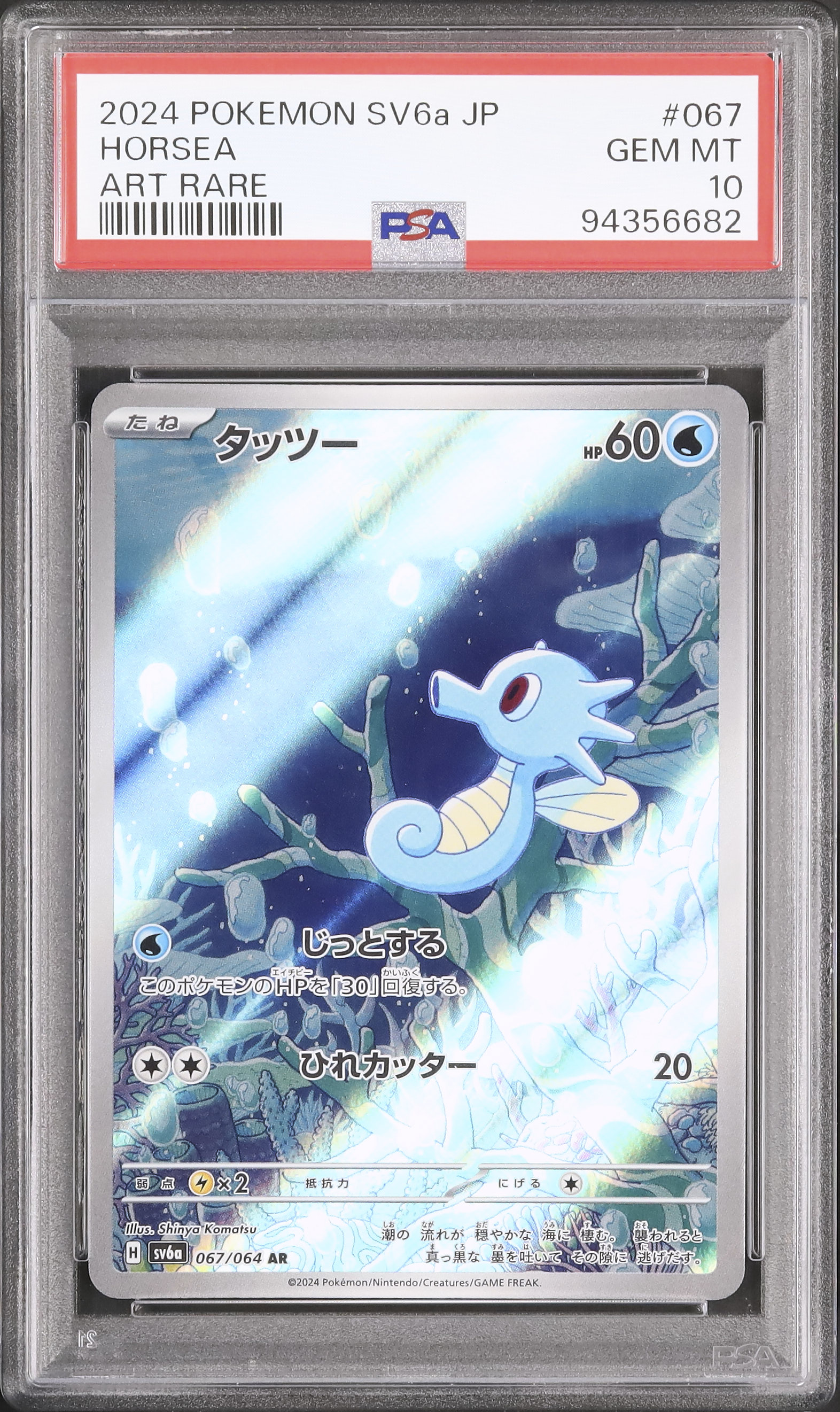 ポケモンカードダス　タッツー　PSA10 2024 タッツー PSA 10 - カルドバ