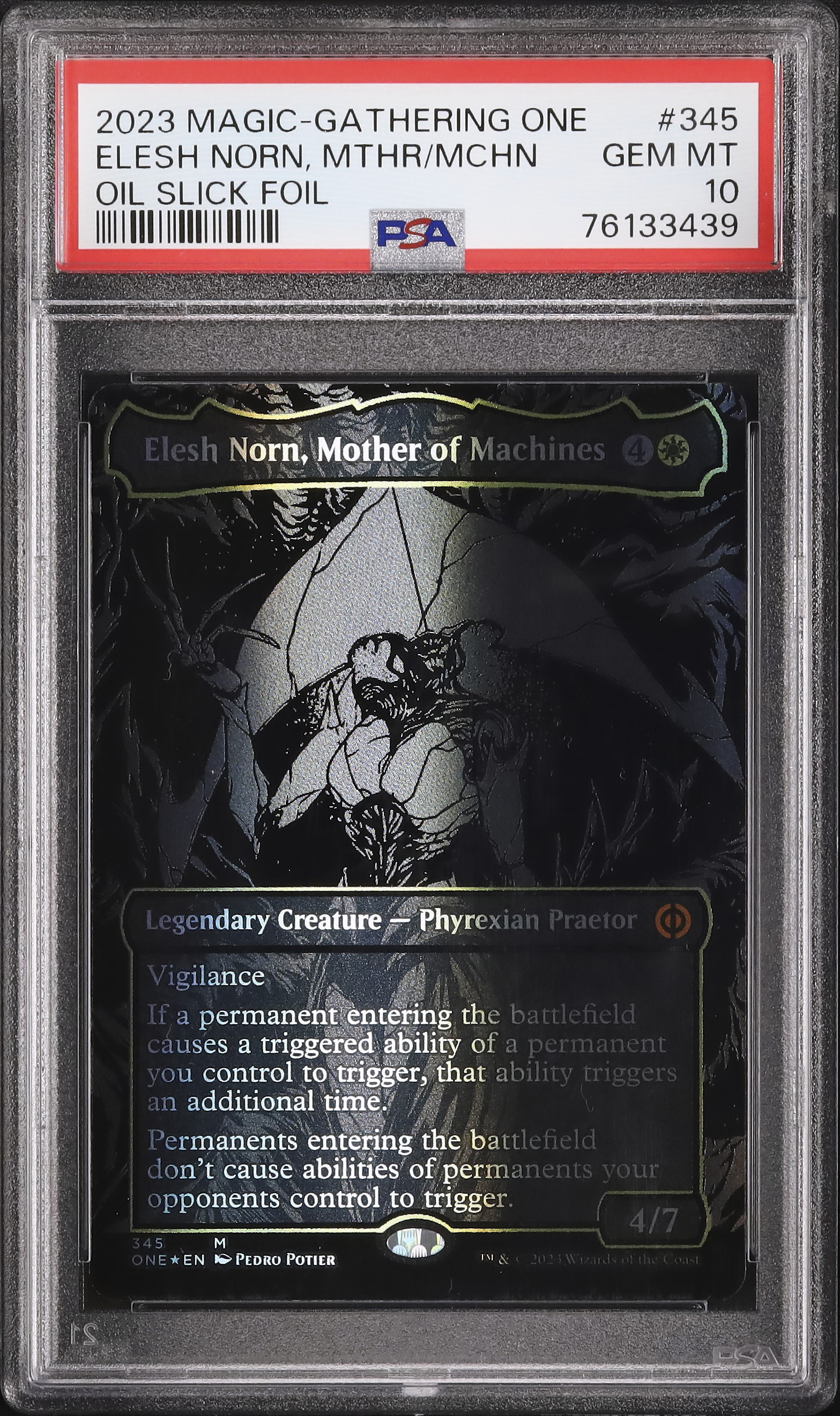 2023 Elesh Norn, Mother of Machines PSA 10 Oil Slick - Cardova Japan