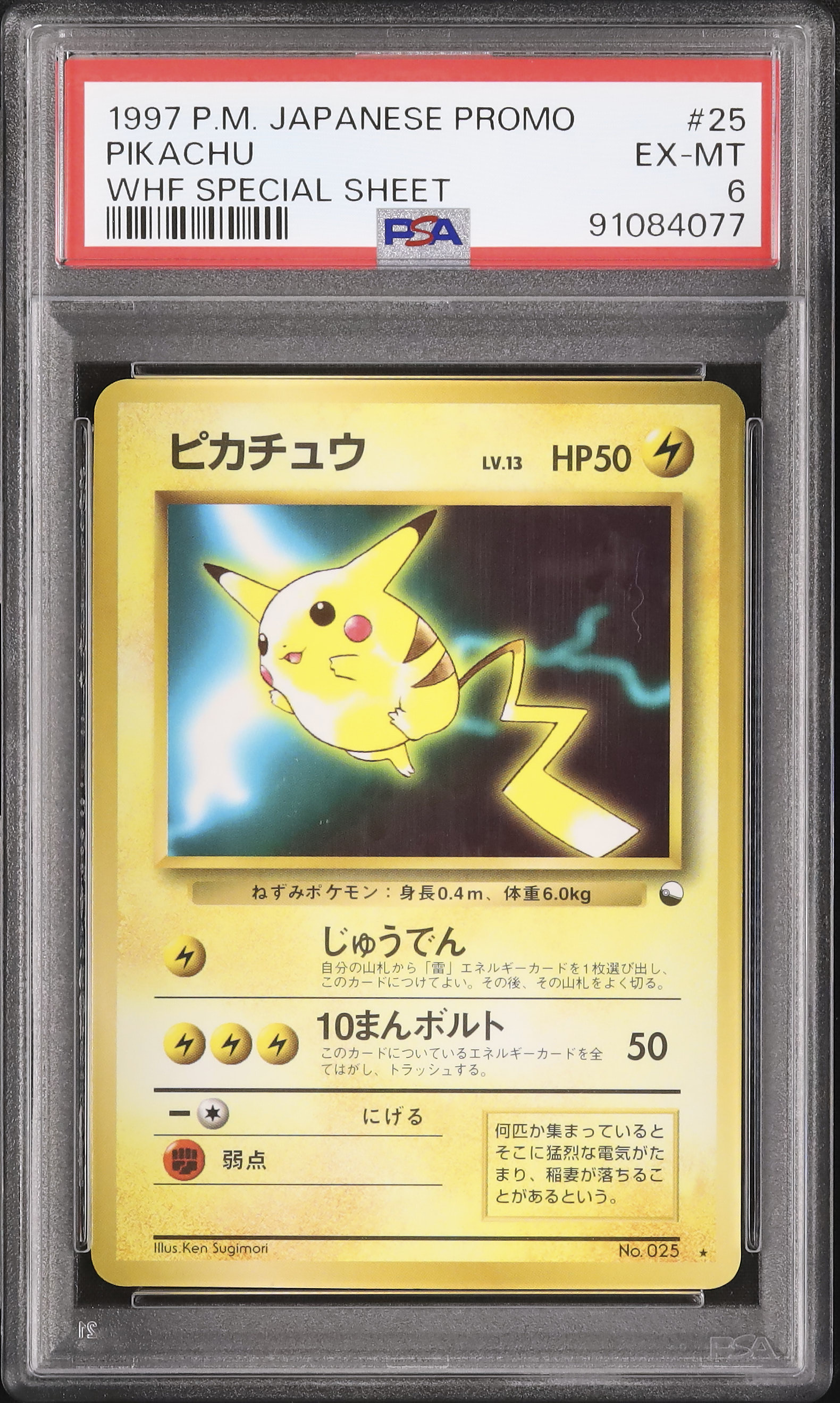 かぽページ 1997 Pikachu PSA 6 Promo - カルドバ
