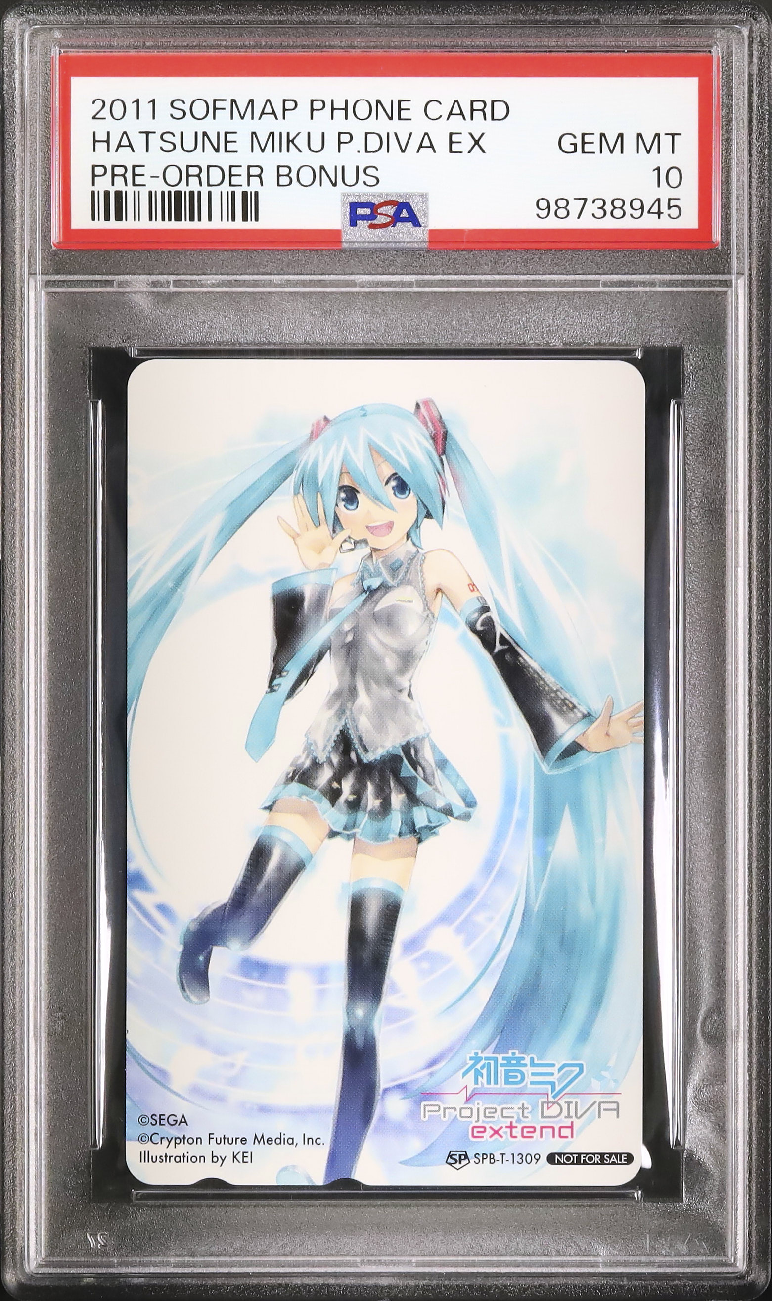 初音ミク Project DIVA extend ポストカード 2011 Hatsune Miku Project Diva extend PSA 10 - Cardova Japan